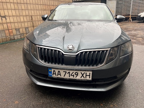 Легковий автомобіль SKODA OCTAVIA A7, сірий, 2019 року випуску, номер кузова ТМВАС2NE4KB006970, номер державної реєстрації АА7149ХН, інвентарний номер 447068